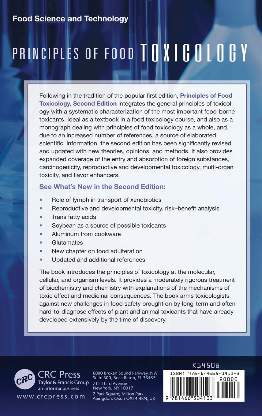 Principles of Food Toxicology - Essential Guide for Food Safety Professionals | Food Science Textbook for Students & Researchers | Perfect for Laboratories & Academic Studies