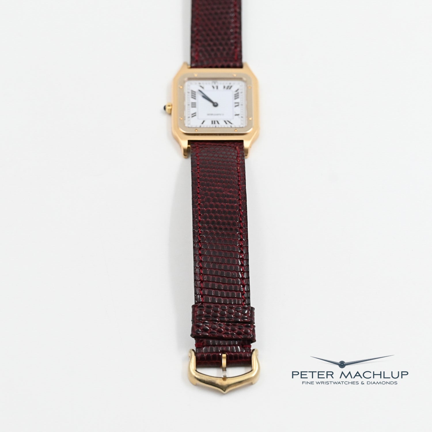 Cartier Santos Dumont Ultra Thin Luxury Watch - Gold & Steel Two-Tone for Men | Elegant Dress Watch for Business & Formal Occasions