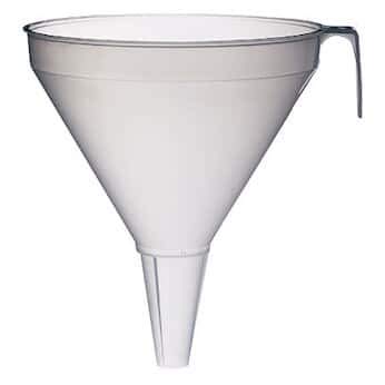 BrandTech VITLAB® Large Polypropylene Funnel - 350mm Diameter, 12.5L Capacity - Ideal for Laboratory, Industrial, and Home Brewing Applications