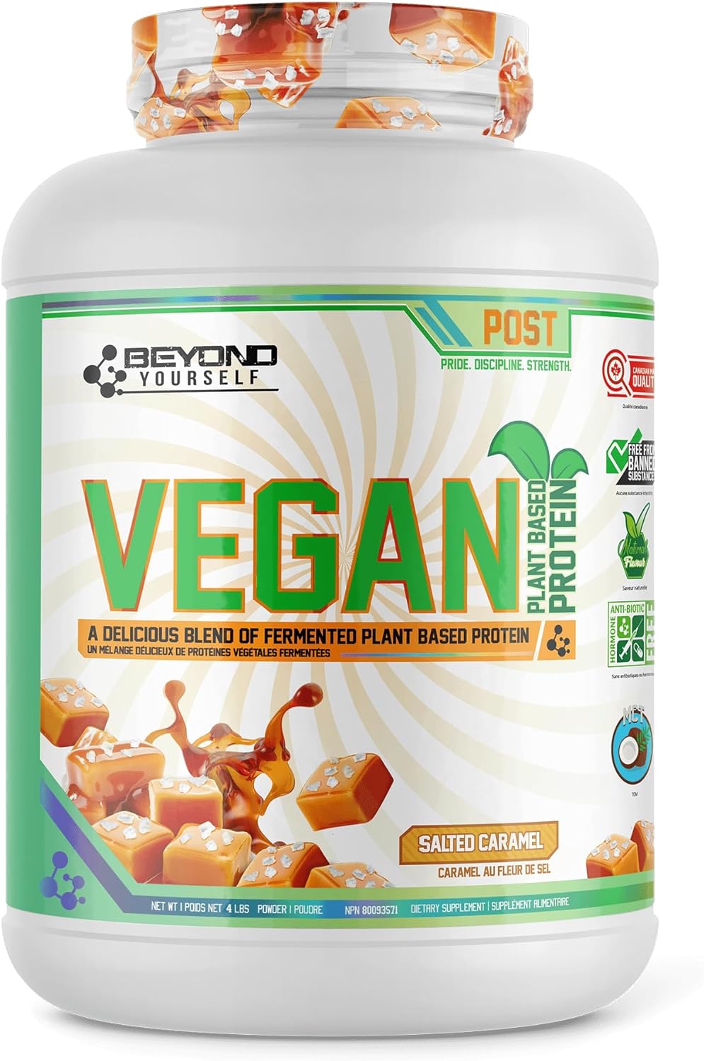 Beyond Yourself Vegan Protein Powder - 1.82kg (4 lbs) Plant-Based Protein for Muscle Recovery & Weight Management | Perfect for Smoothies, Baking & Post-Workout Nutrition