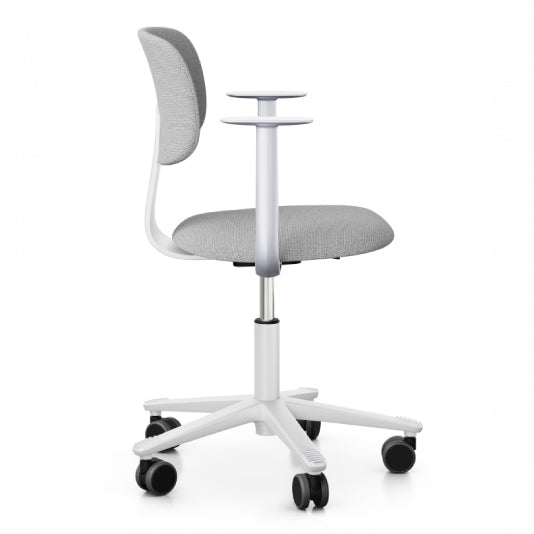 HÅG Tion 2160 Ergonomic Office Chair - Grey & White Mesh Back with Adjustable Height - Perfect for Home Office, Gaming & Workspace Comfort