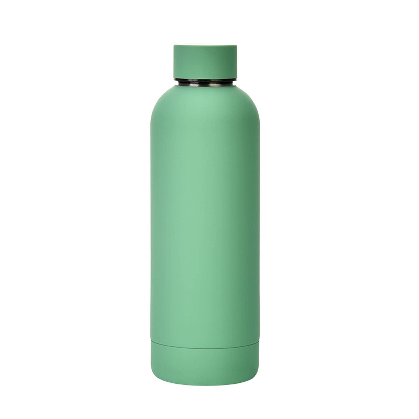 Vacuum Insulated Stainless Steel Water Bottle 500ml - Leak Proof, Durable & Portable for Adults, Gym, Hiking & Outdoor Activities - Eco-Friendly Green Sport Bottle for School, Work & Travel