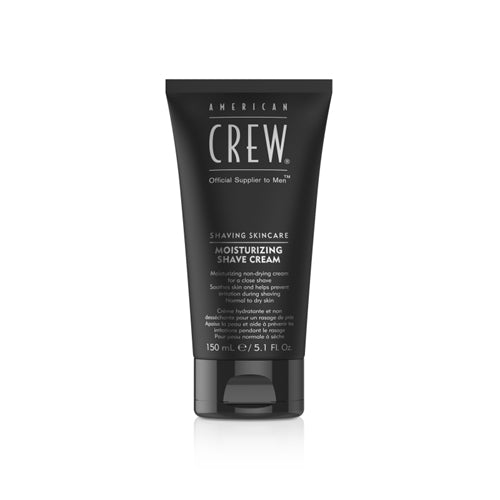 American Crew Moisturizing Shave Cream for Men - 5.1 oz Hydrating Shaving Cream with Aloe & Vitamin E - Best for Sensitive Skin & Close Shave - Perfect for Daily Grooming & Travel