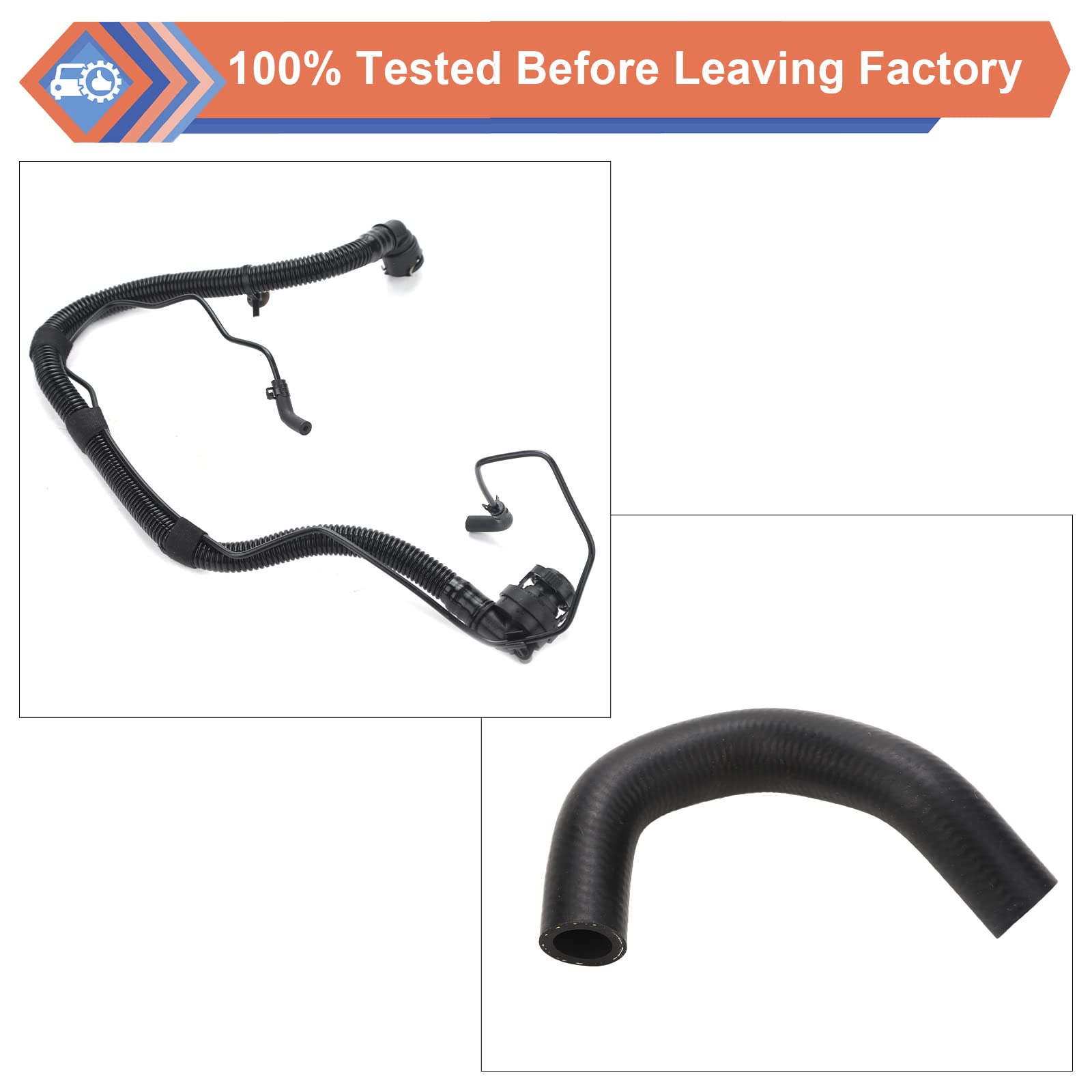 6-Piece Engine Radiator Coolant Hose Kit for 2011-2016 Chevy Cruze 1.4L - Includes Heater Hose, PCV Pipe & Coolant Inlet Hose - Replaces OEM #13251447, 13251435, 13291779, 94543097, 25193343, 55596898 - Perfect for Engine Cooling System Maintenance & Repair