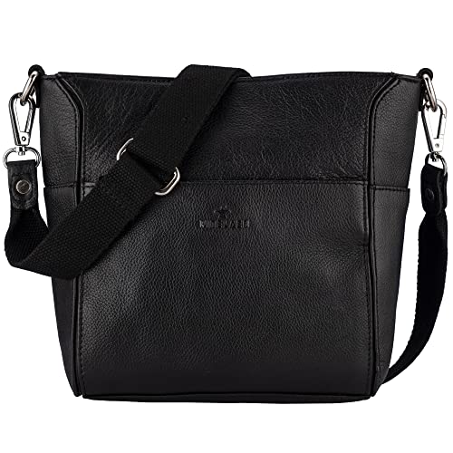 FINELAER Genuine Leather Sling Purse Crossbody Bag for Women - Stylish Shoulder Bag for Everyday Use, Travel & Shopping