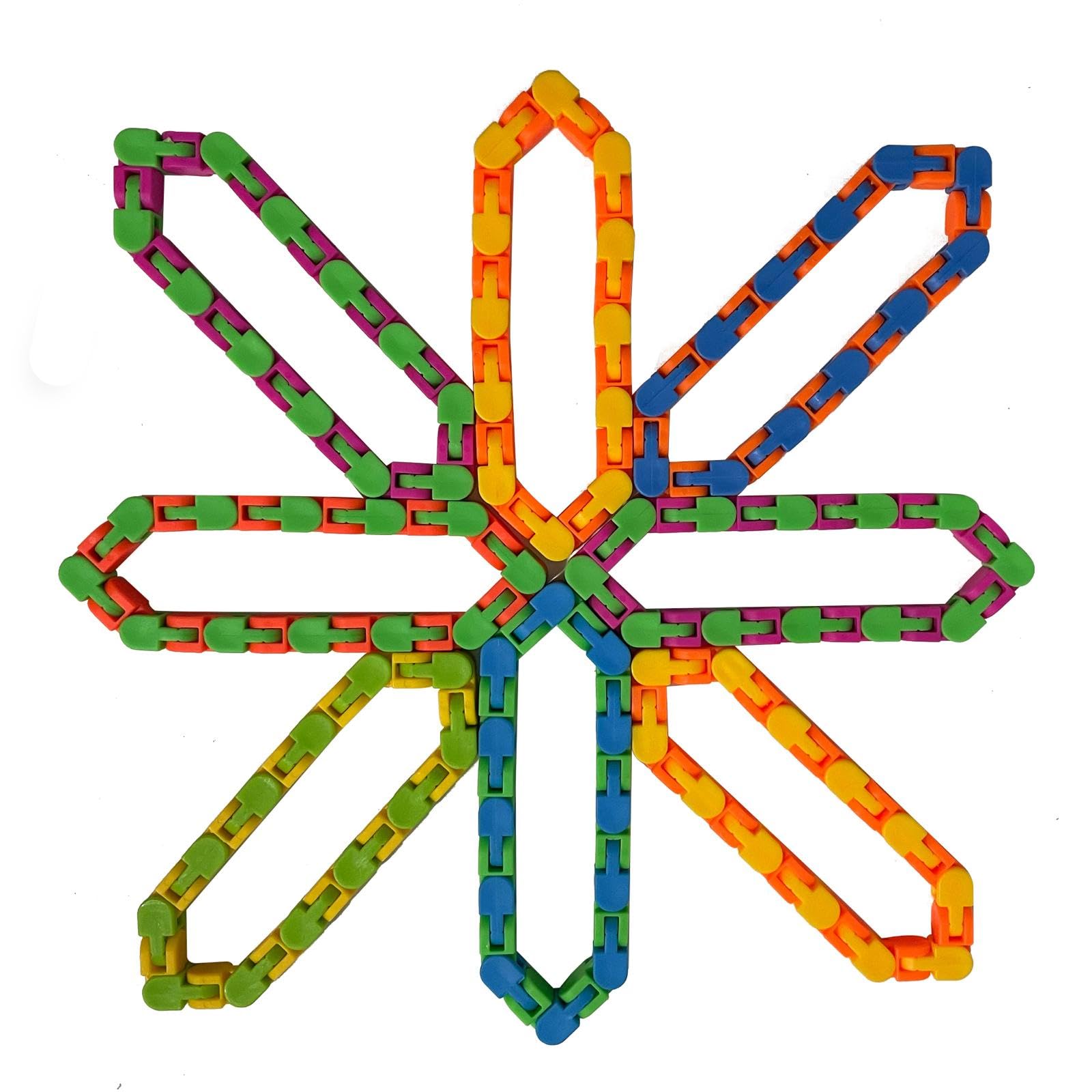 6 Pack Wacky Tracks Sensory Fidget Toys for Kids - ADHD Autism Stress Relief, Quiet Educational Toys to Improve Focus & Develop Fine Motor Skills - Perfect for Classroom, Travel and Anxiety Relief
