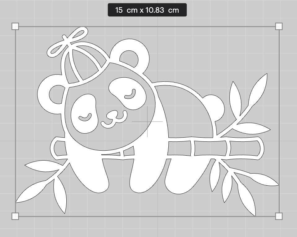 Custom EPP® Windshield & Bumper Vinyl Decal Stickers - Cute Animated Panda Design for Cars, Trucks & Motorcycles - Perfect for Personalization & Vehicle Decoration