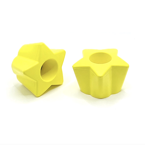 RollerStuff Twinkle Toes Bolt-On Toe Stops - Starry Night Yellow for Roller Skates - Perfect for Roller Derby, Artistic Skating & Outdoor Rollerblading