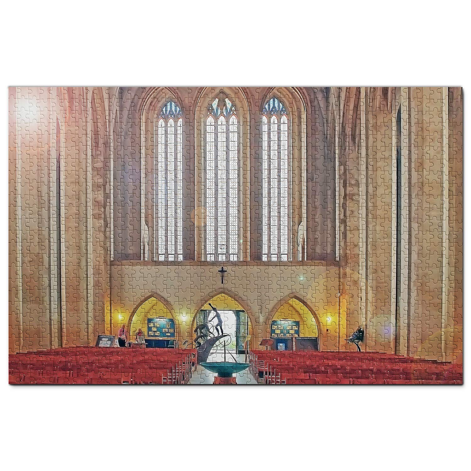 1000 Piece UK England Guildford Castle Jigsaw Puzzle - Wooden Travel Souvenir & Home Decor Gift for Puzzle Lovers | Perfect for Family Game Nights, Stress Relief & British Culture Enthusiasts