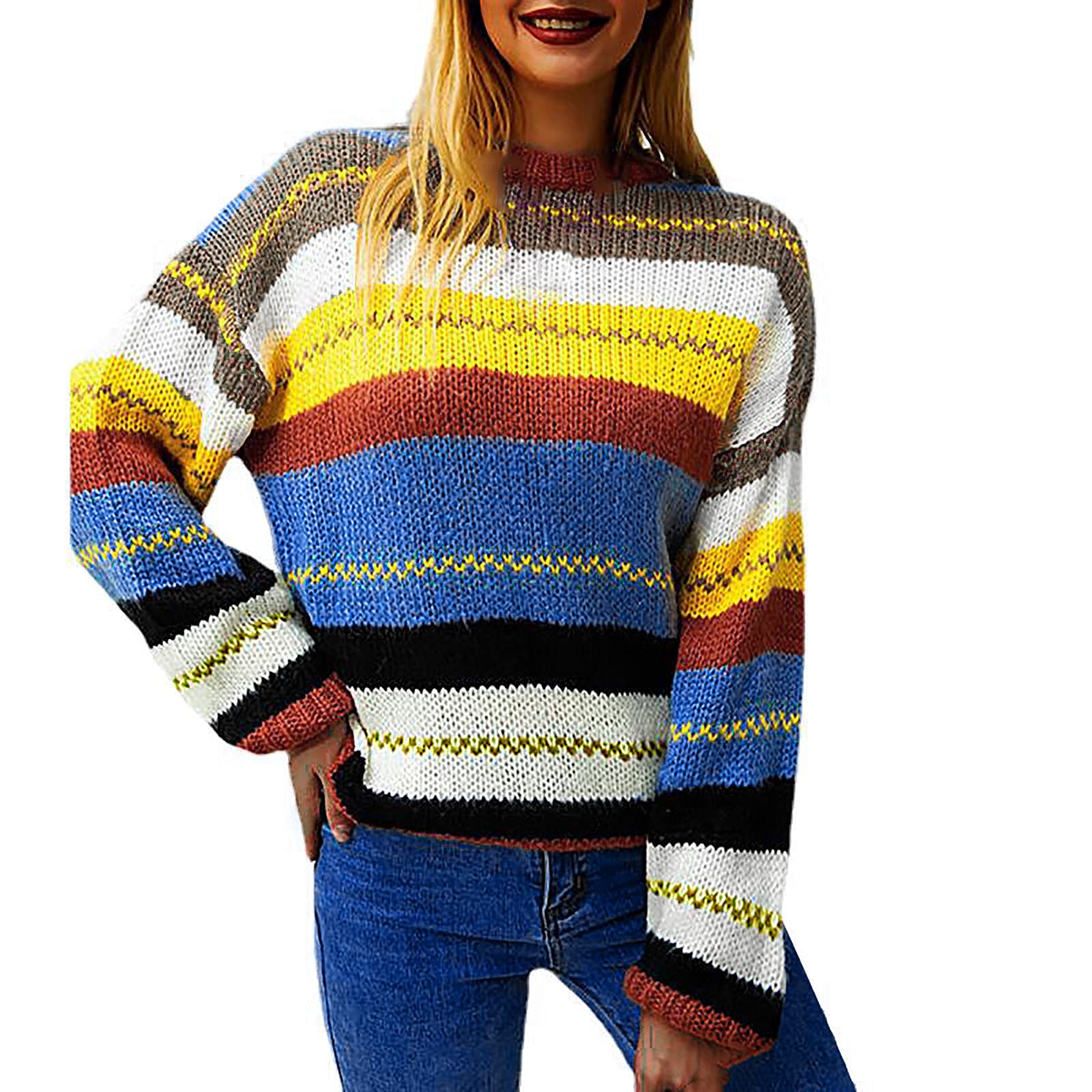 Women's Long Sleeve Patchwork CIMA Top for Summer & Fall | Casual Workwear & Everyday Outfits | Perfect for Office, Dating & Weekend Wear