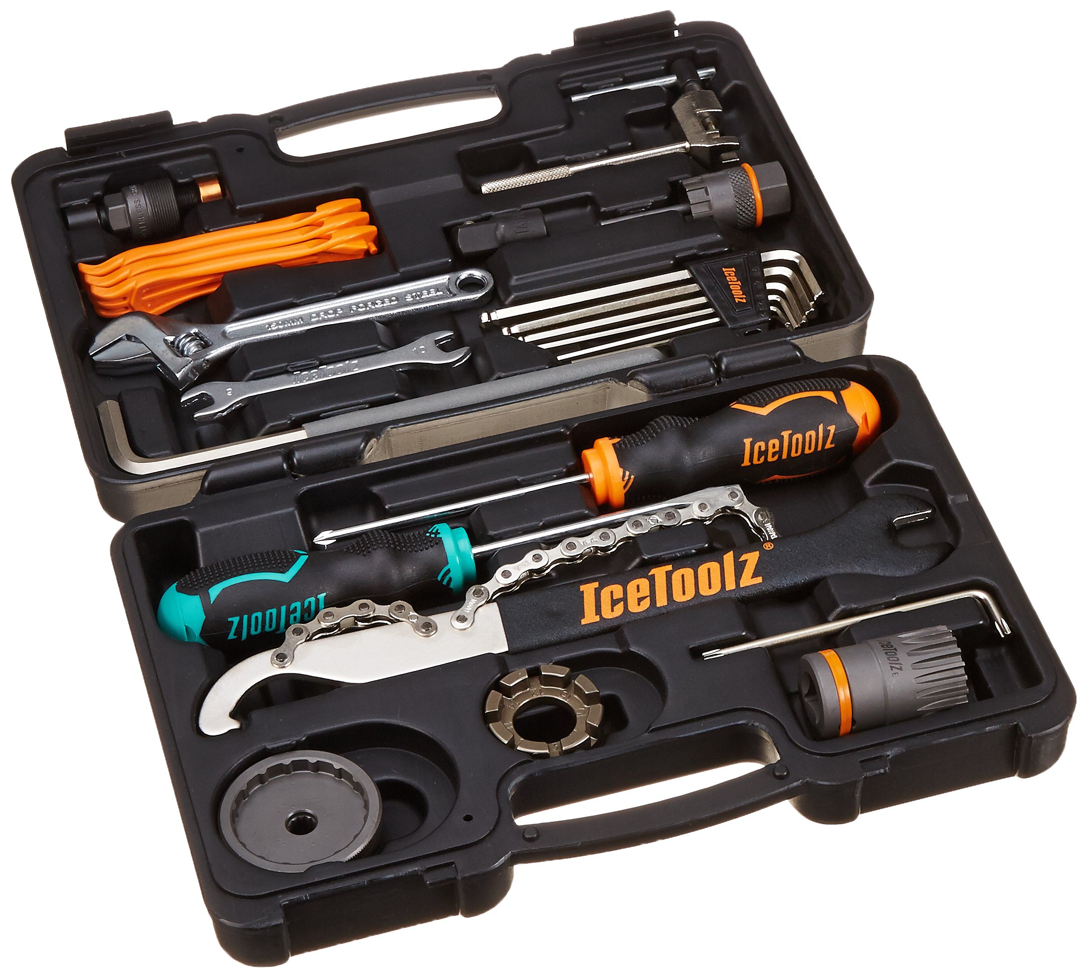 IceToolz Essence Bike Repair Tool Kit - Professional Black Mountain Biking Multi-Tool for Cycling Maintenance - Perfect for Road, MTB & Commuter Bikes