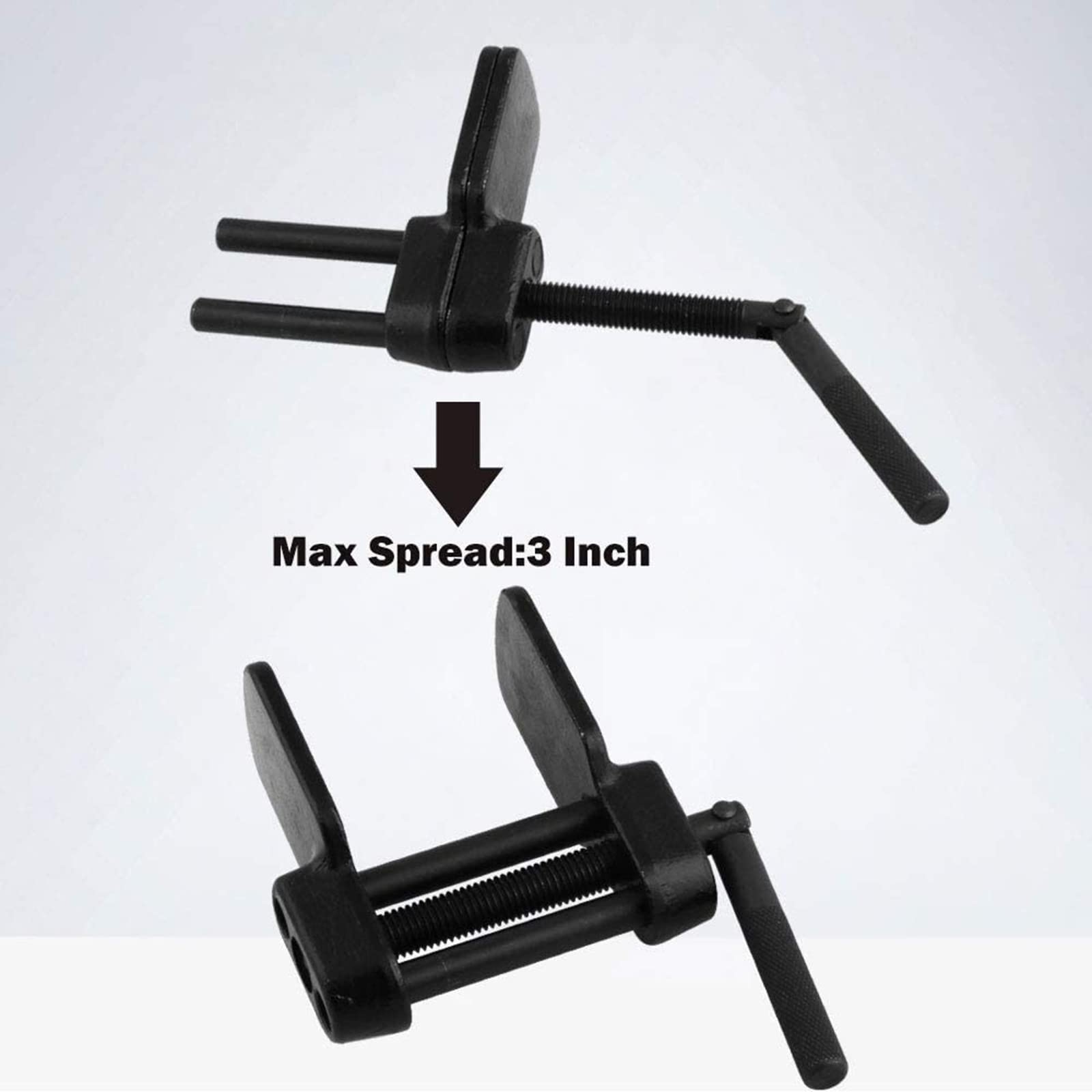 Heavy Duty Brake Caliper Press Tool - Universal Disc Brake Pad Spreader & Piston Compressor for Cars & Motorcycles - Perfect for DIY Auto Repairs & Maintenance