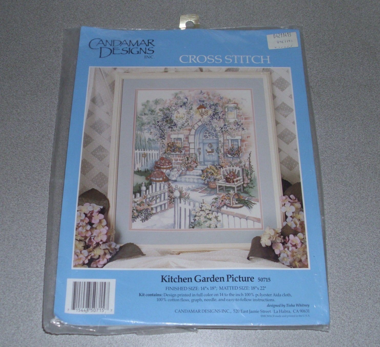 Premium No Count Cross Stitch Kit #50715 - Beautiful Kitchen Garden Picture for Home Decor, DIY Embroidery Gift for Beginners (16x12 Inch)