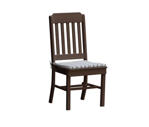 A & L Furniture Traditional Dining Chair - Solid Wood Upholstered Seat - Elegant Home Dining Room Furniture for Kitchen, Living Room & Office