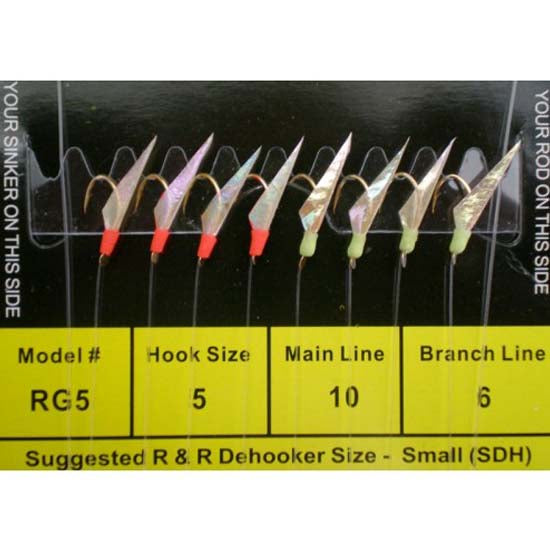 R&R Tackle RG5 Red/Green Fishing Bait Rig - Perfect for Saltwater & Freshwater Fishing, Surf Casting & Offshore Angling