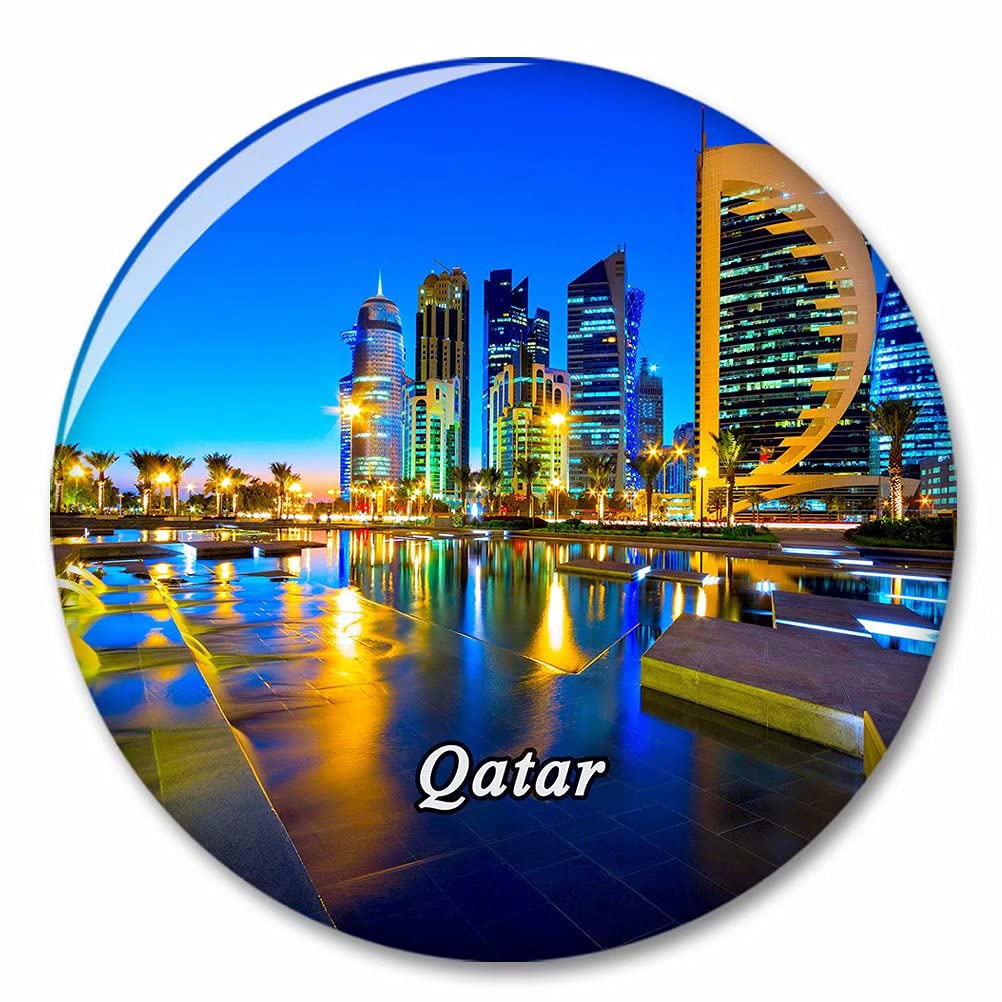 Qatar Fridge Magnet - Decorative Bottle Opener Souvenir for Travelers & Collectors | Strong Refrigerator Sticker for Home, Office & Gifts | Perfect for Souvenir Collections, Kitchen Decor & Travel Memories