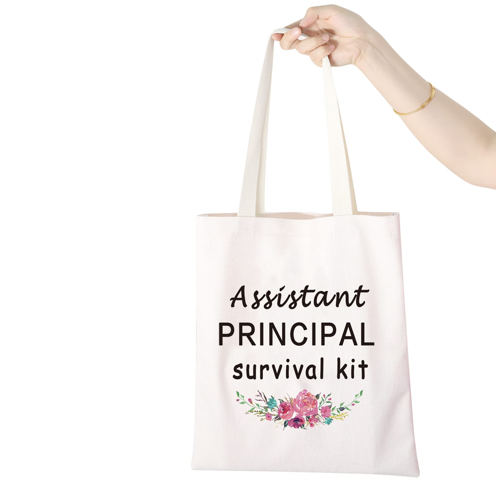 Funny Assistant Principal Survival Kit Zipper Pouch - Cute Makeup Bag for School Administrators - Perfect Gift for Teacher Appreciation, Back to School & Office Essentials