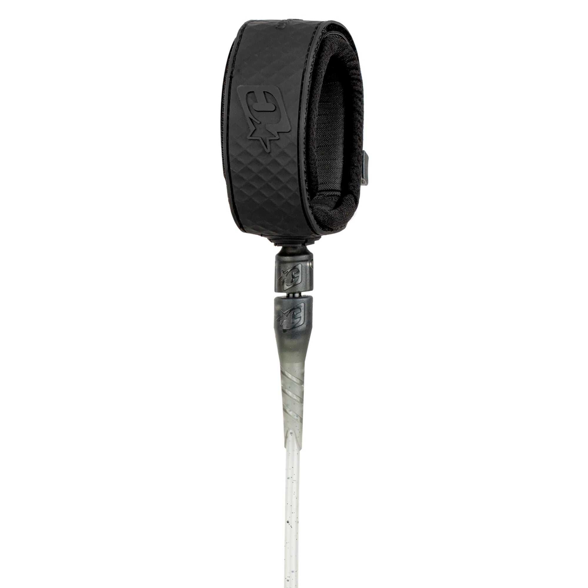 Creatures of Leisure Reliance Longboard Ankle Surfboard Leash 9ft - Cement Black Speckle | Secure Surfboard Tether for Big Wave Riding & Beach Safety