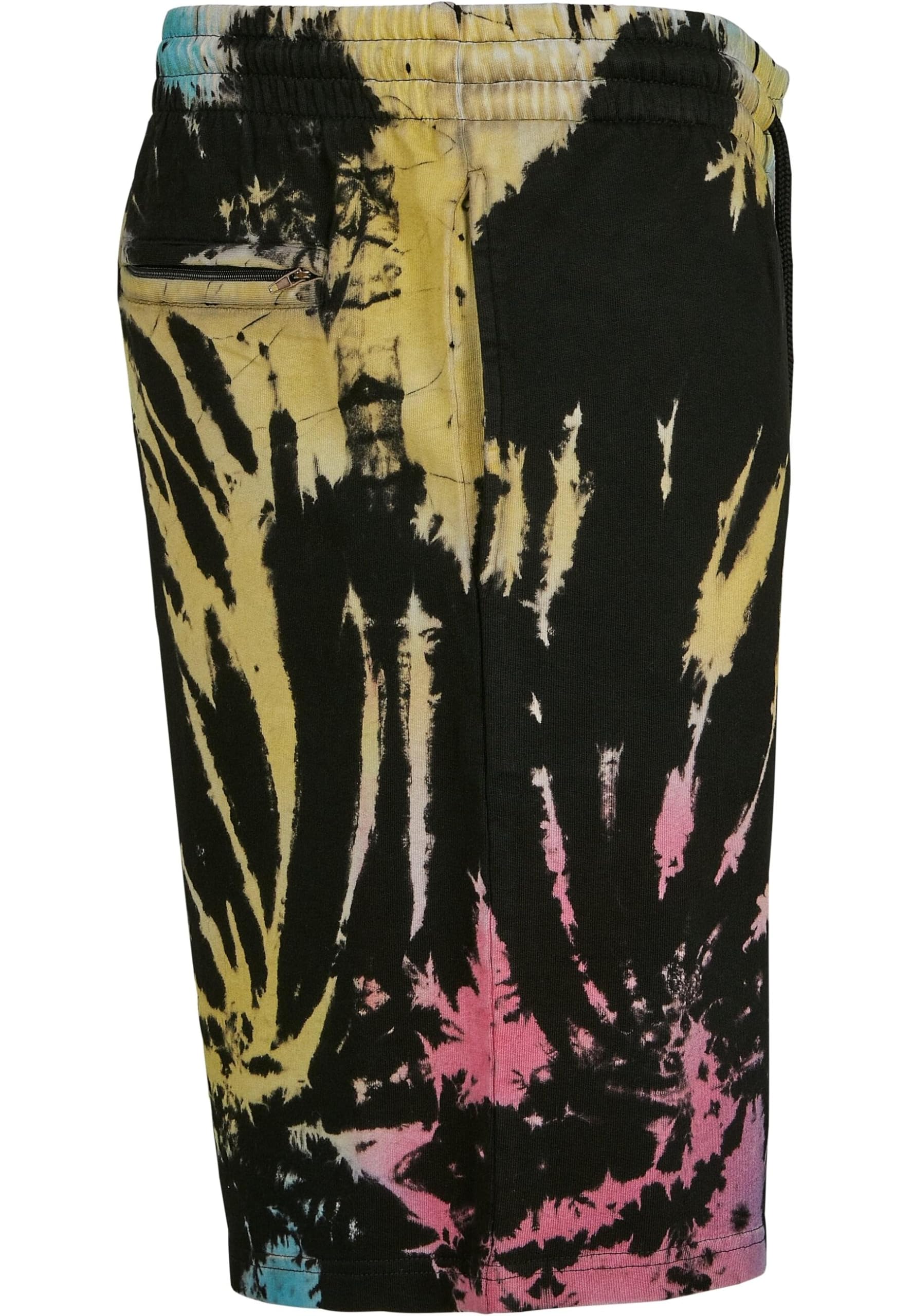 Urban Classics Tie Dye Sweat Shorts for Men - Comfortable Casual Athletic Shorts with Batik Design - Perfect for Gym, Lounge & Summer Outings