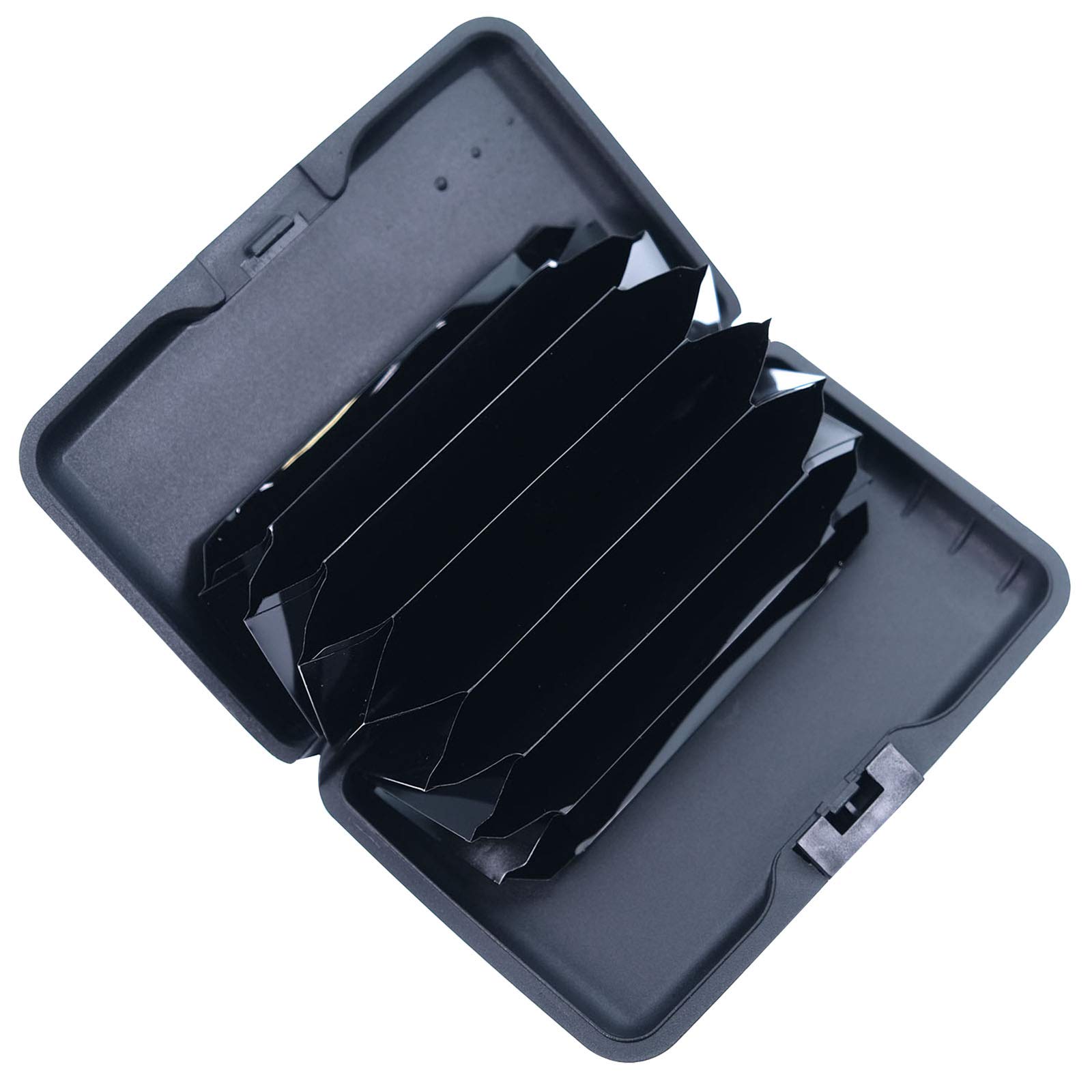 Slim RFID Aluminum Wallet Card Holder for Men & Women - Travel & Business Use