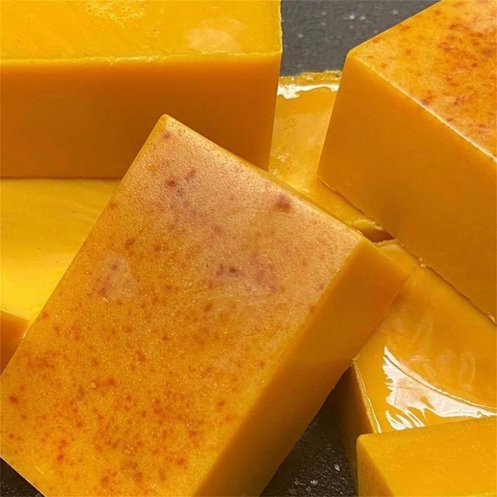 Organic Turmeric & Lemon Soap Bar for Face & Body - Natural Handmade Moisturizing Soap for Women & Men - Brightening, Acne Treatment, Skin Care - Perfect for Daily Cleansing & Spa Relaxation (1PC)