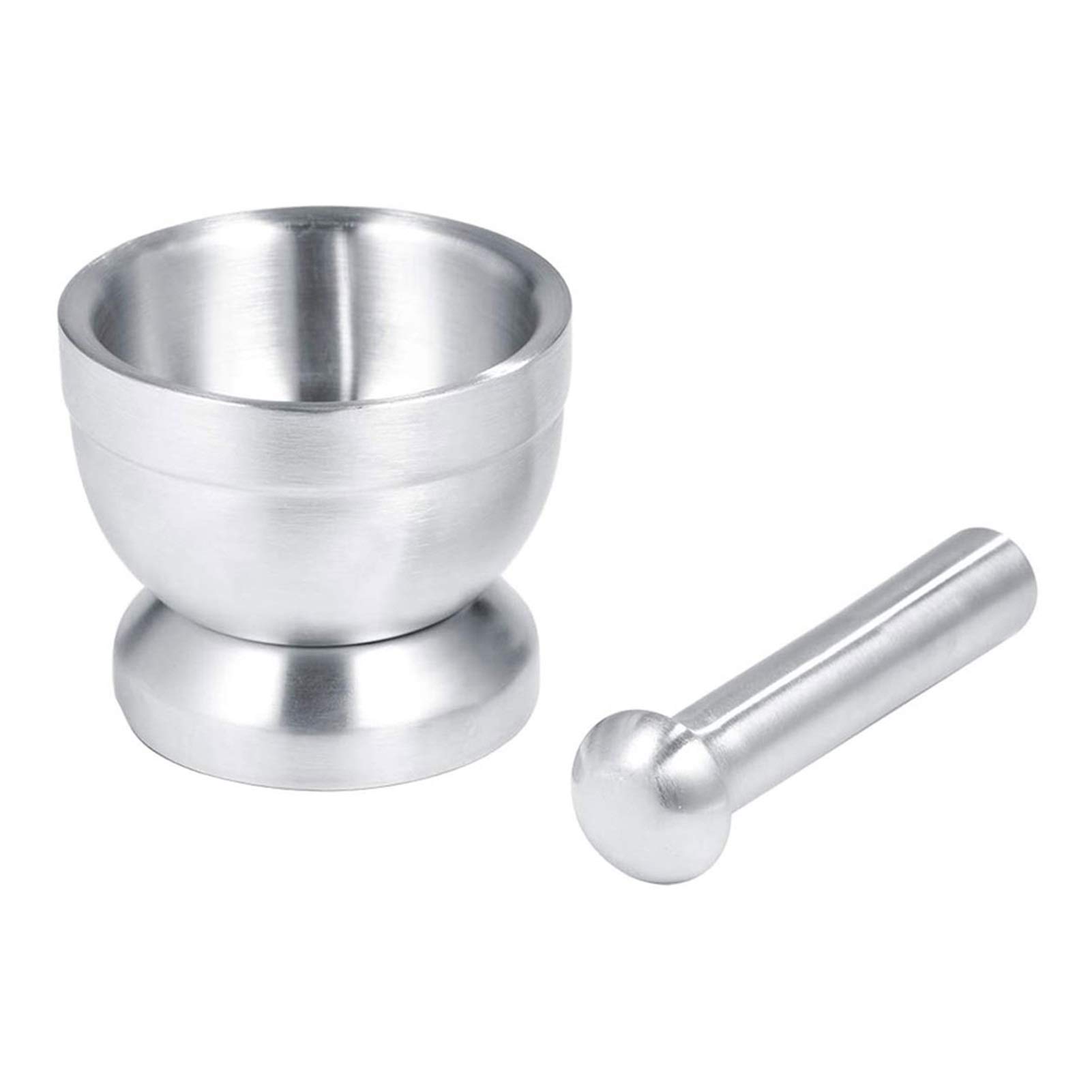 Premium Stainless Steel Mortar and Pestle Set - Spice Grinder & Pill Crusher with Anti-Slip Base, Ergonomic Grip for Easy Grinding - Perfect for Kitchen, Pharmacy, and Herbal Medicine Preparation