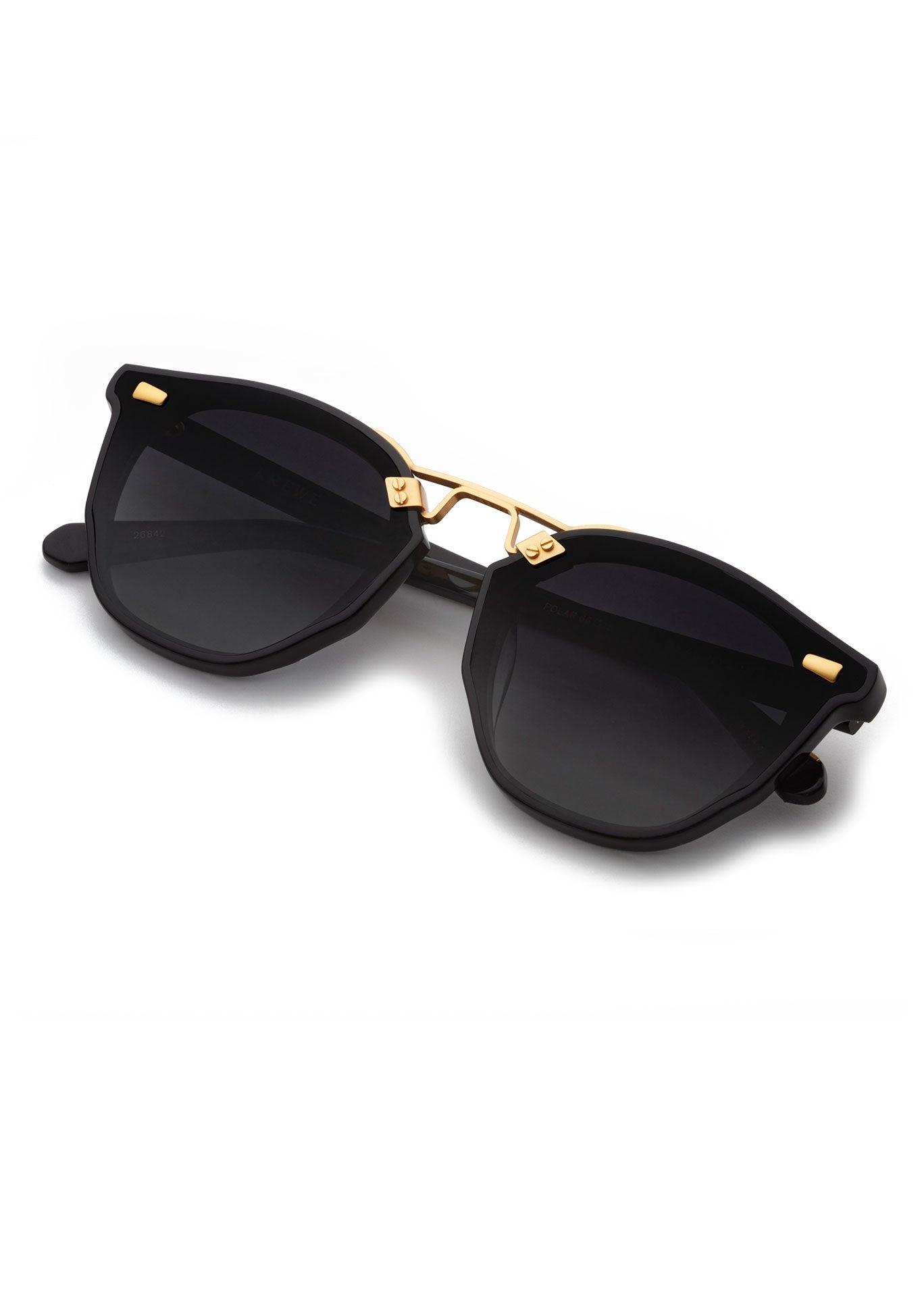 BEAU NYLON Black & Shadow 24K Gold Polarized Sunglasses - UV Protection for Driving, Outdoor Sports & Fashion
