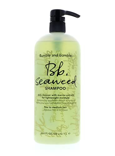 Bumble and Bumble Seaweed Shampoo for Volume & Scalp Health - 1000ml/33.8oz Large Size - Sulfate-Free Hair Care for Fine, Flat Hair - Perfect for Daily Use & Salon-Quality Results at Home