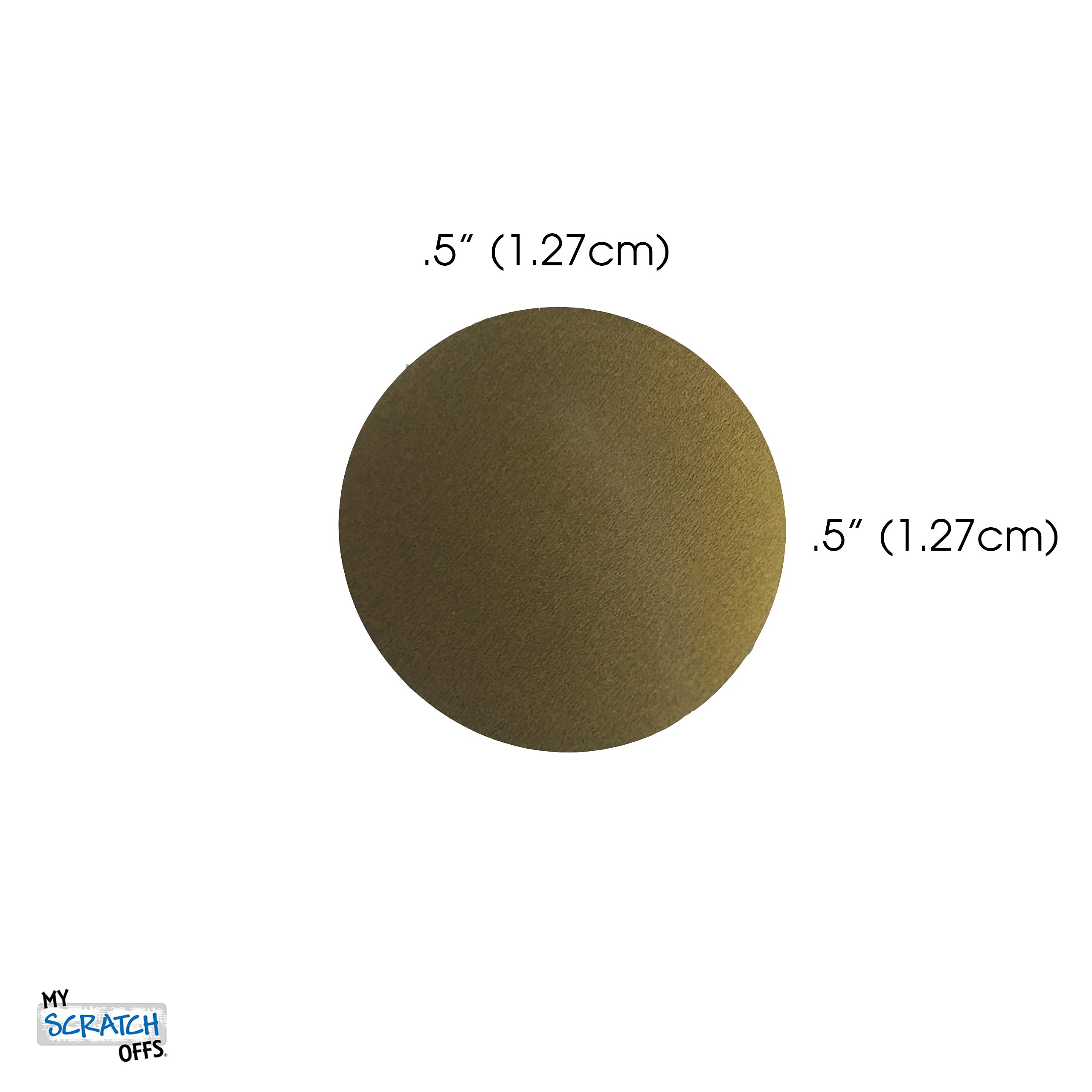 Gold Scratch Off Stickers 0.5