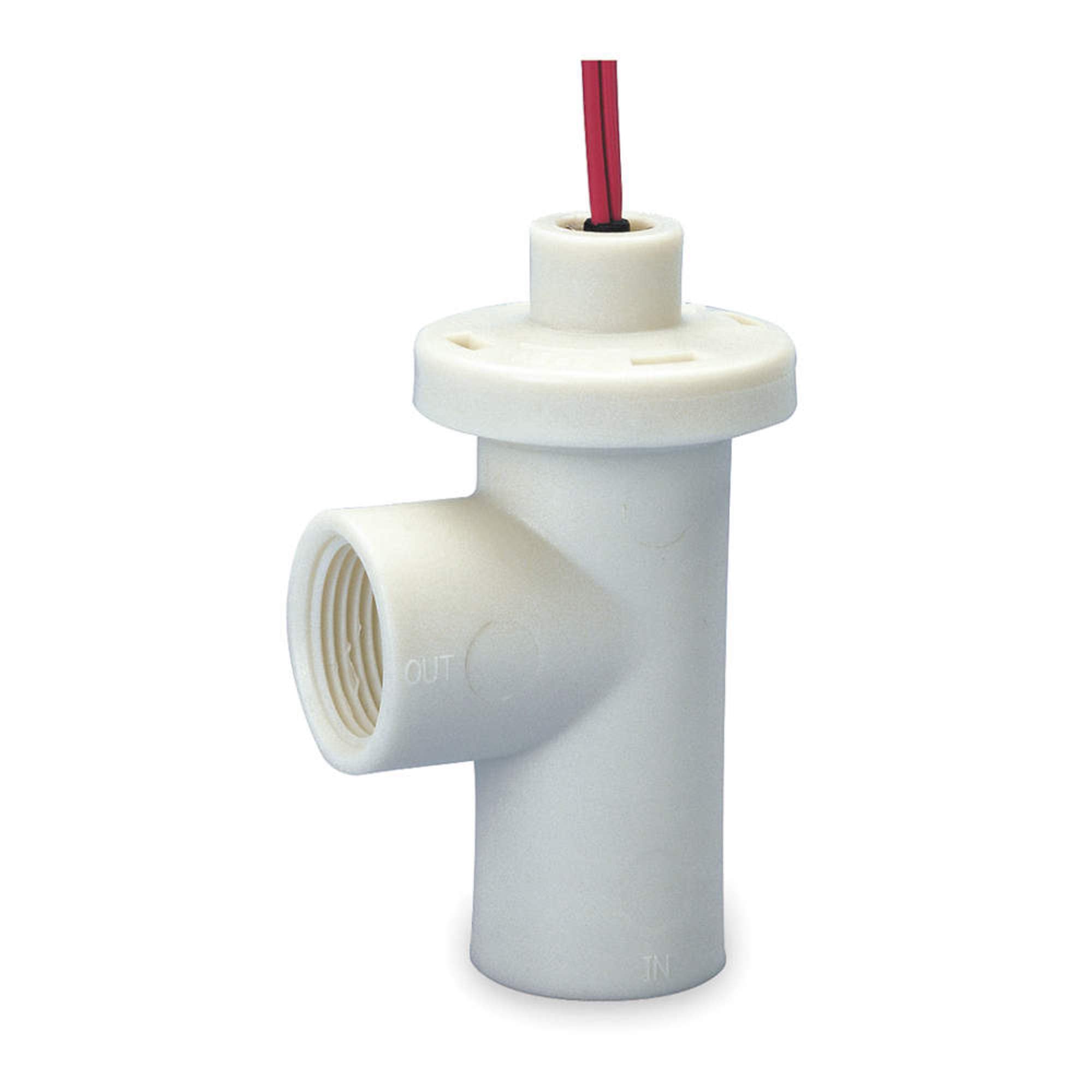 Gems Sensors Liquid Flow Switch Shuttle SPST NO 20VA - Water Flow Sensor for HVAC, Pumps & Industrial Applications