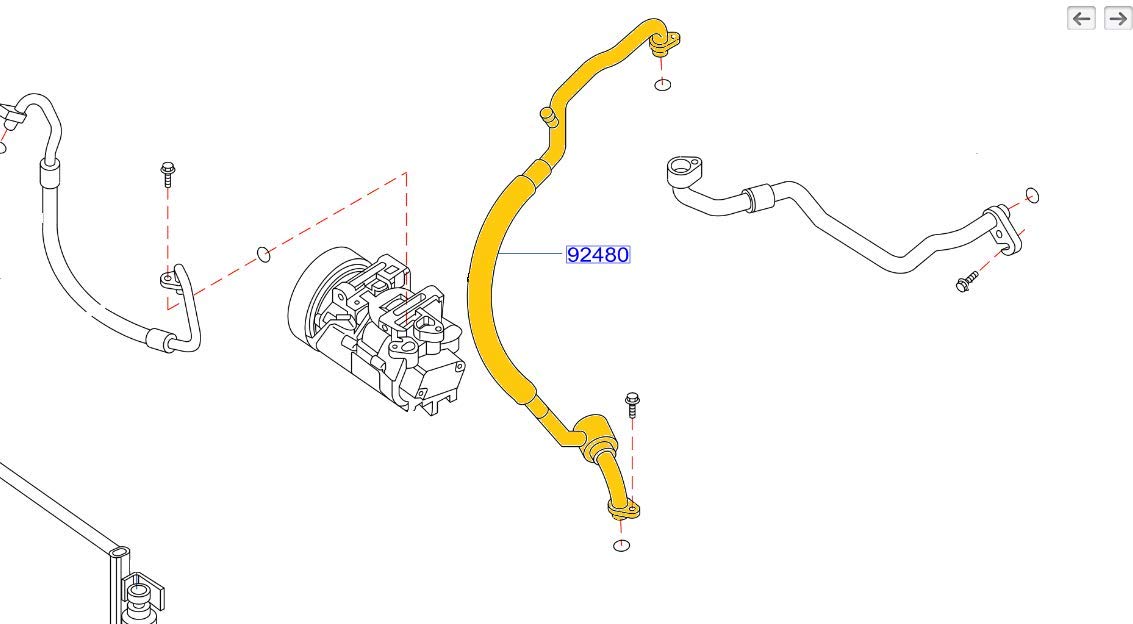 Genuine Nissan 92480-ZN50A Flex Hose - Replacement Part for Nissan Vehicles | Perfect for Engine Cooling & Heating System Repairs