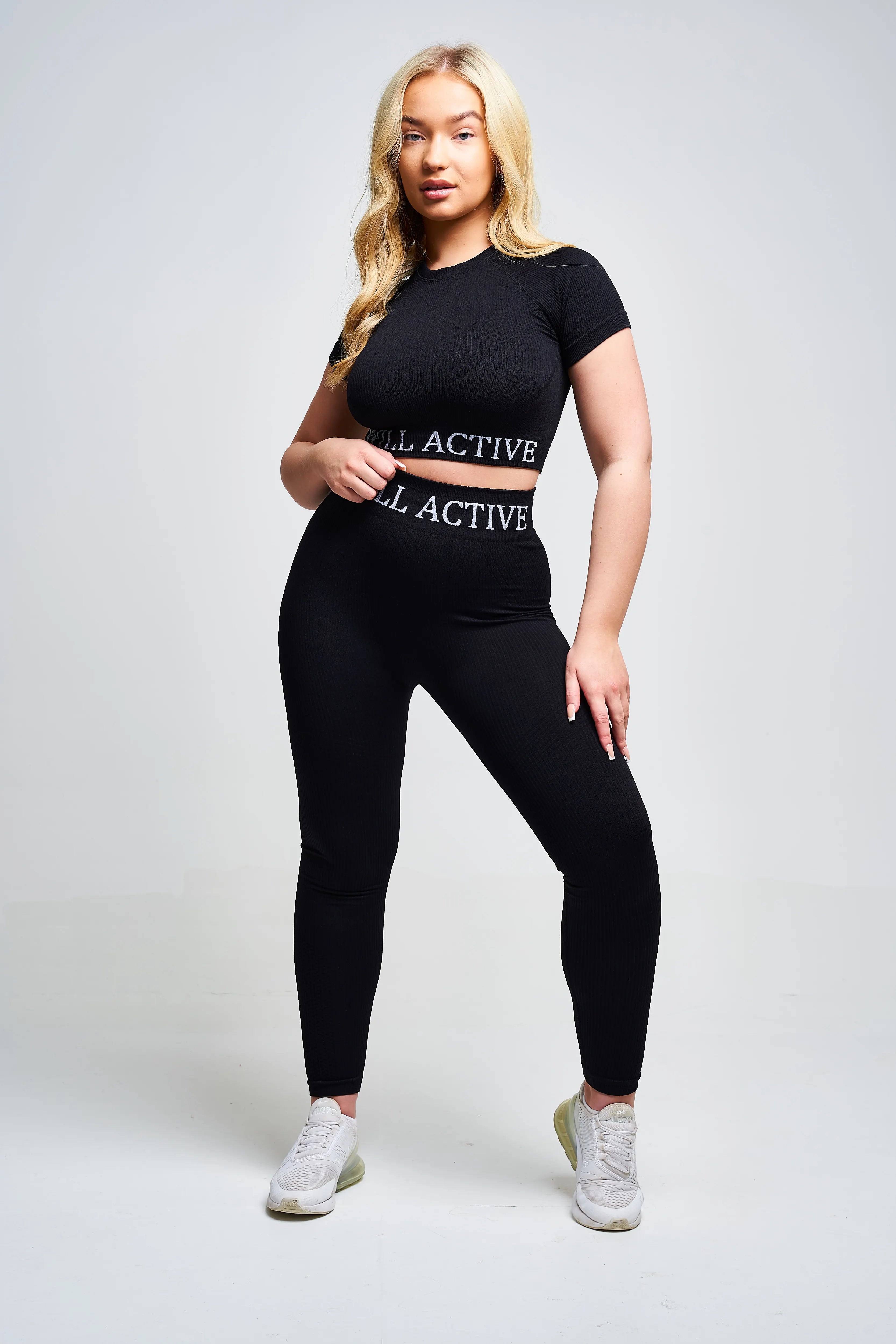 Avra Panel Recycled Seamless Crop Top for Women - Black | Eco-Friendly Yoga & Workout Tank Top | Perfect for Gym, Running, and Casual Wear