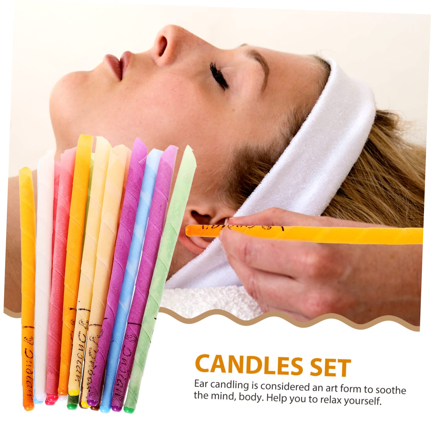WOONEKY Ear Wax Removal Kit - 8 Beeswax Candles with Cleaning Tools & Protective Disks for Adults | Safe Ear Cleaning Solution for Home Use & Travel