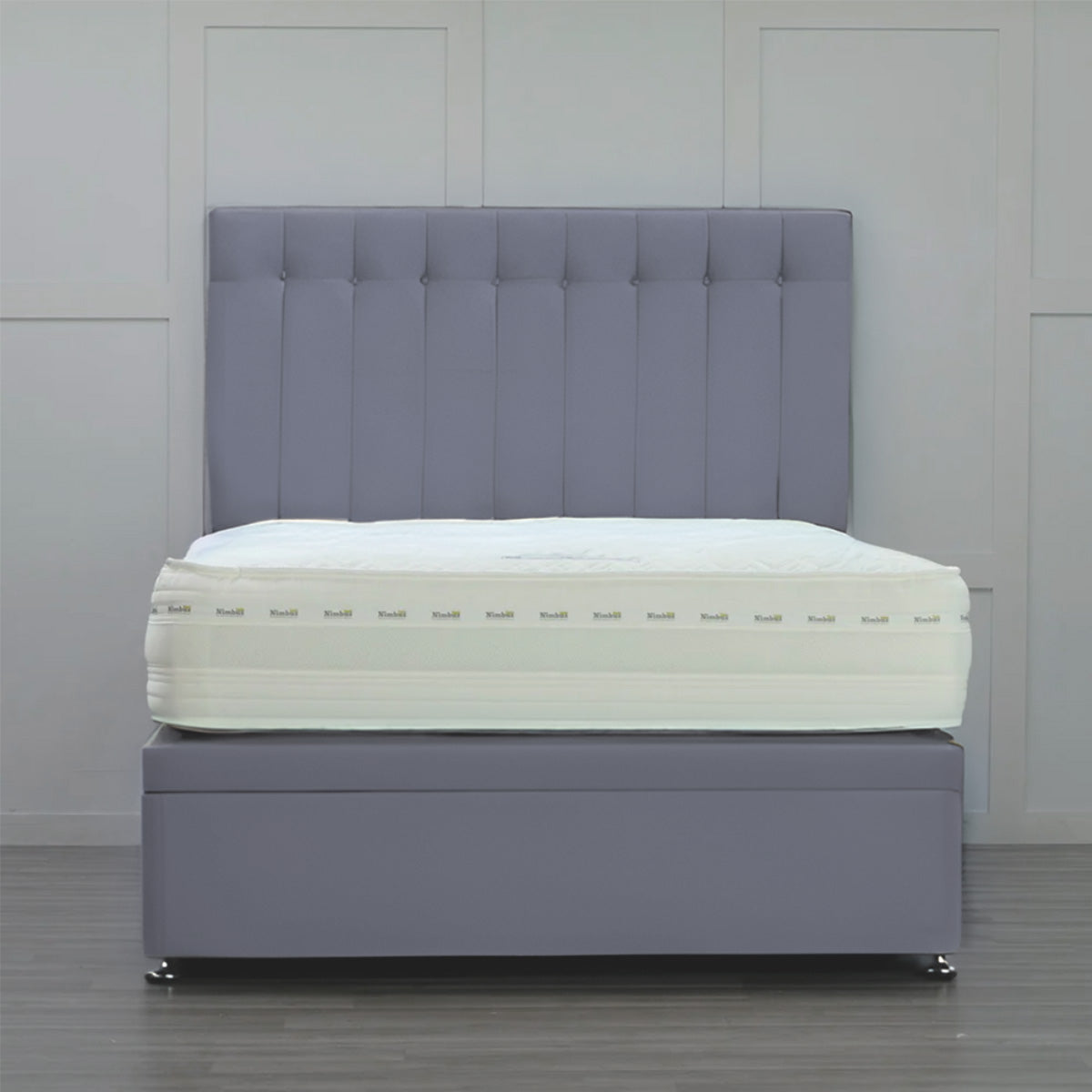 Side Opening Ottoman Bed Base with Storage - Queen Size Platform Bed Frame for Small Spaces - Perfect for Bedroom, Guest Room & Studio Apartments