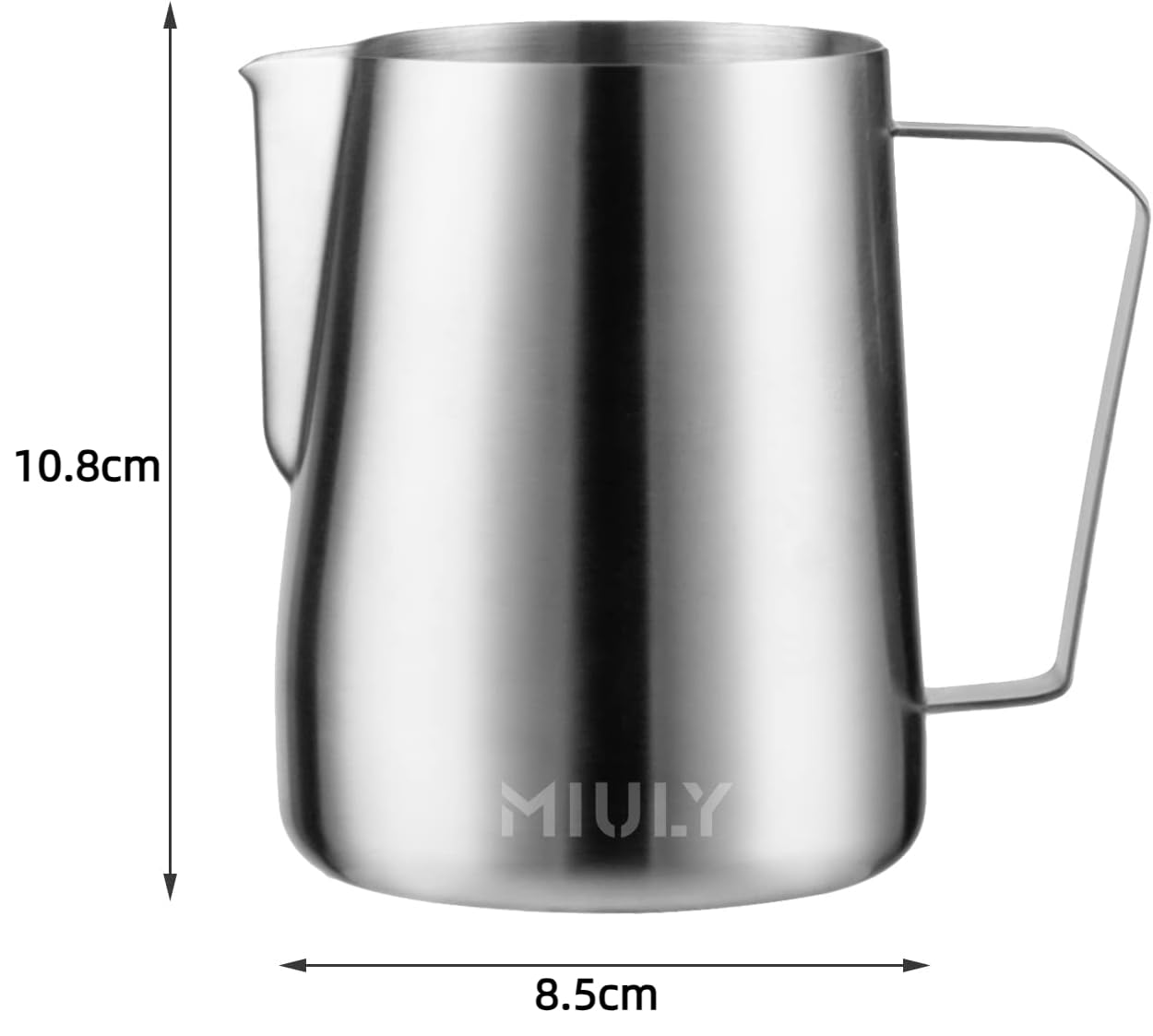 Premium Stainless Steel Milk Frothing Pitcher 20oz/600ml - Barista-Grade Milk Frother Cup for Espresso Machines & Lattes - Perfect for Home Coffee Makers & Professional Cafes
