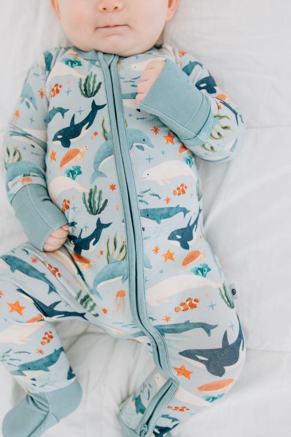 Fintastic Friends Zip Romper - Cute & Comfortable Baby Jumpsuit for Boys & Girls | Perfect for Playdates, Daycare & Family Outings
