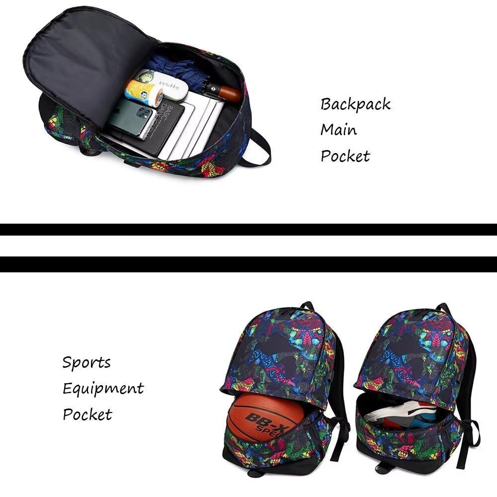 **Ronaldo Soccer Ball Storage Backpack - Multifunctional Sports Equipment Bag for Men & Women (G-Pattern 1) - Perfect for Training, Travel & Game Day**