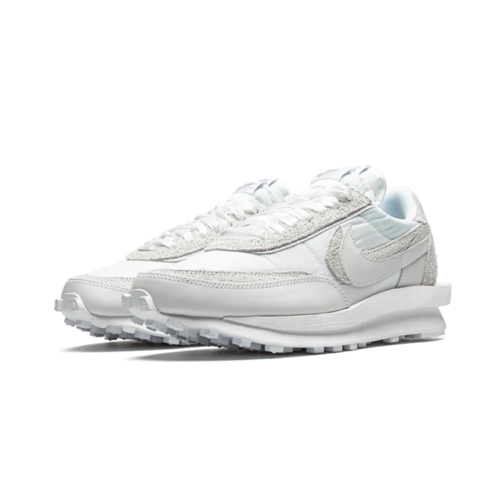 Nike Sacai LD Waffle Nylon White Sneakers - Lightweight Running Shoes for Men & Women - Perfect for Jogging, Gym Workouts and Streetwear Fashion