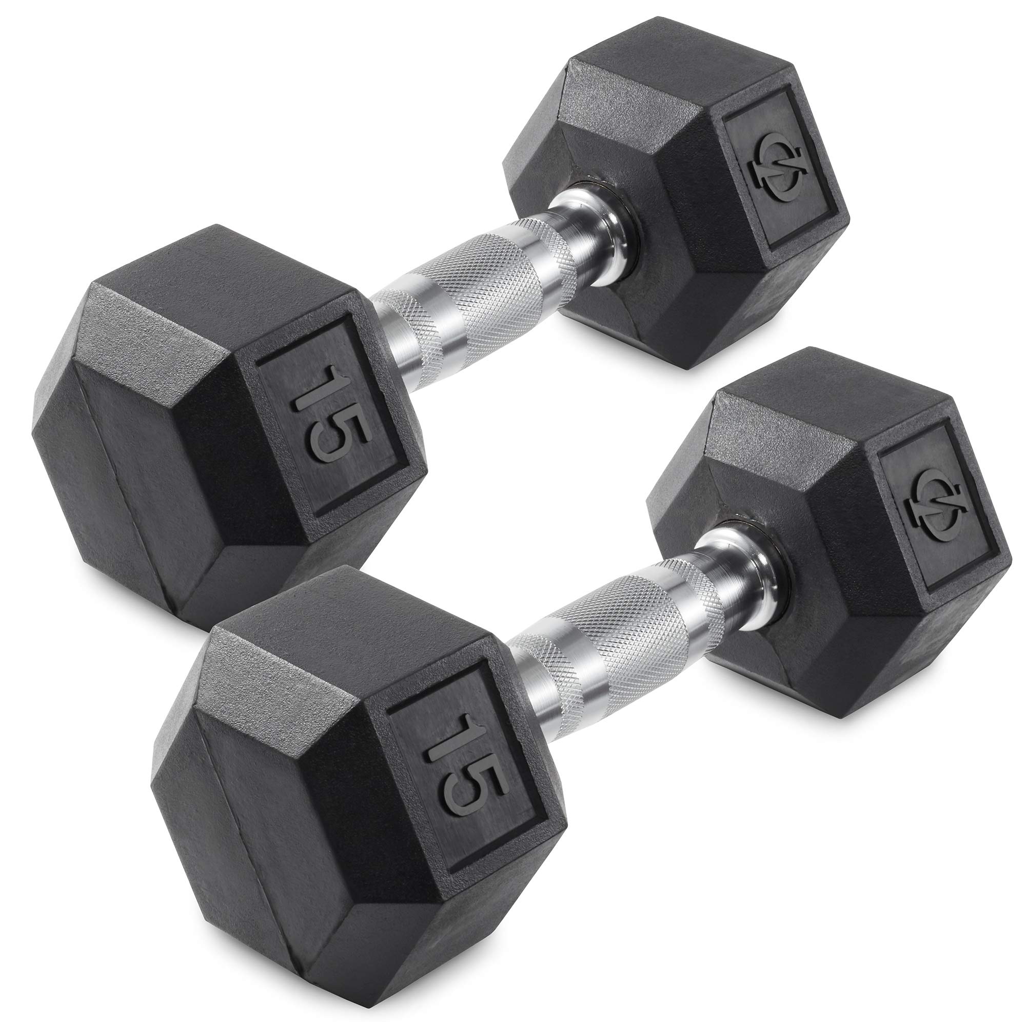 Best Rubber Coated Hex Dumbbell Set for Home Gym - Premium Hand Weights for Strength Training, CrossFit & Fitness Workouts