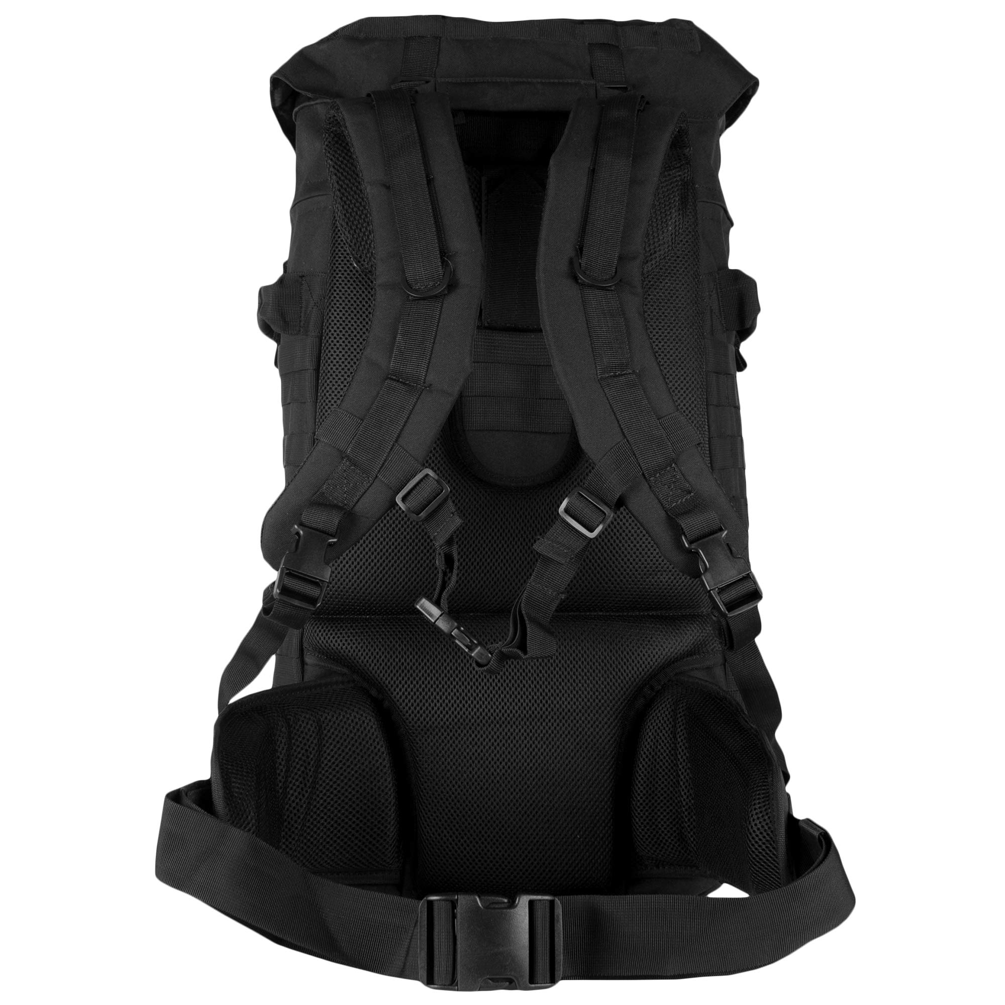 Fox Outdoor Advanced Mountaineering Backpack - 50L Lightweight Hiking Pack with Adjustable Straps & Waterproof Design for Camping, Trekking & Mountain Climbing | Black Outdoor Gear