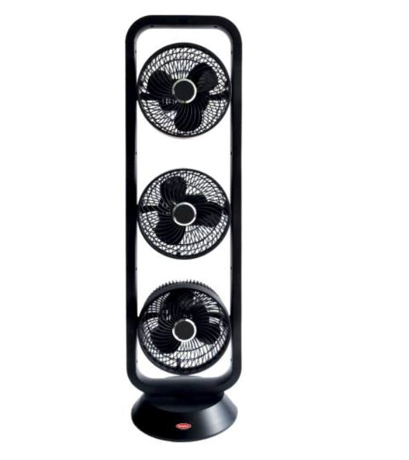 EUROPACE EQQ 7931S 9-Inch Trio Turbo Oscillating Fan - High Speed Cooling for Home, Office & Bedroom - Quiet & Energy Efficient Desk Fan