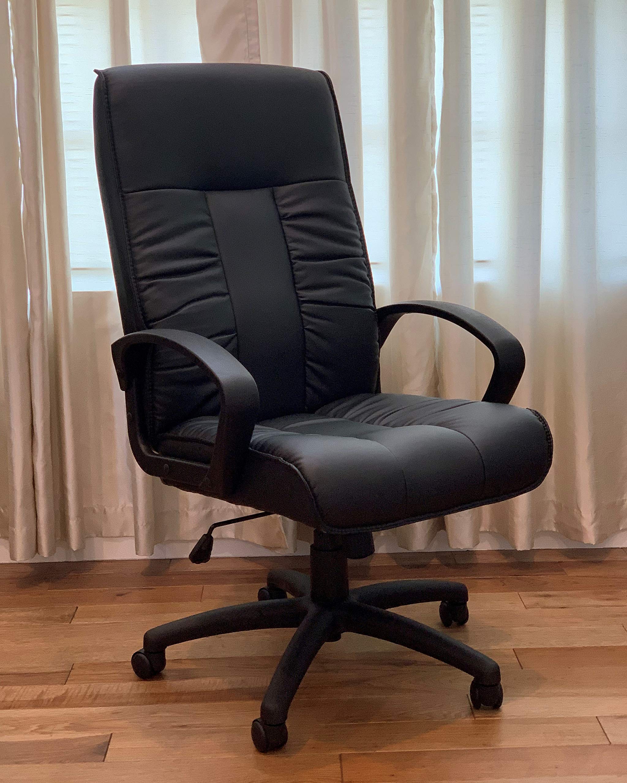 Modern Ergonomic Office Chair - Black Mesh Computer Desk Chair with Adjustable Height & Lumbar Support for Home Office, Gaming, and Workspace Comfort