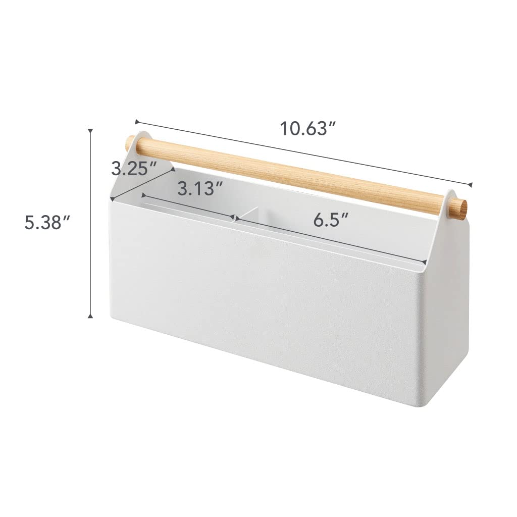 YAMAZAKI White Desk Organizer for Home Office