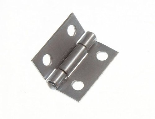 12 Pairs of 1 Inch Door Butt Hinges - BZP Zinc Plated Steel Hinges 25mm for Cabinet, Furniture & Interior Doors - Rust-Resistant & Durable Hardware for Home Improvement Projects