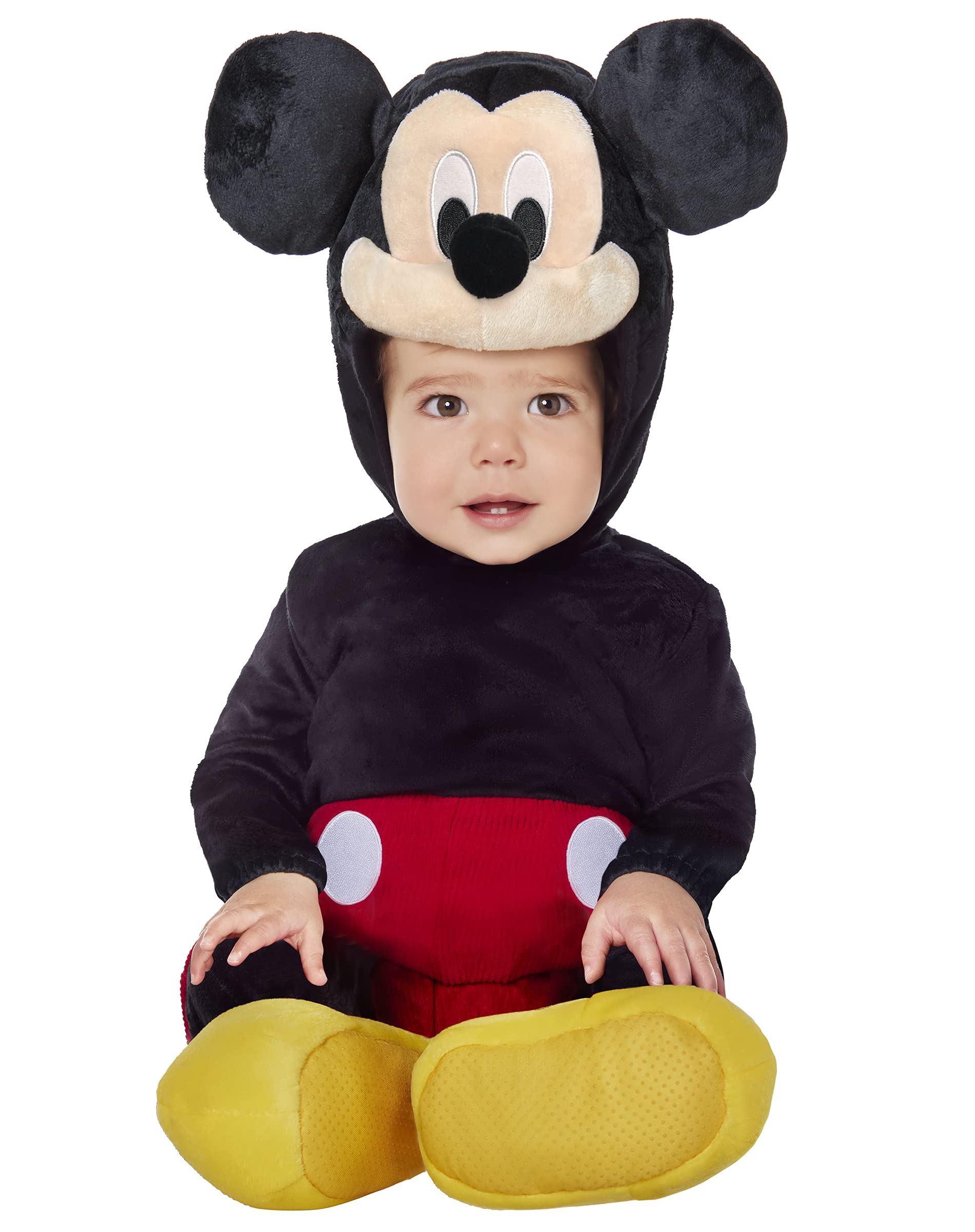 Spirit Halloween Baby Mickey Mouse Costume - Adorable Disney-Inspired Outfit for Infants & Toddlers | Perfect for Halloween, Dress-Up Parties & Photo Shoots