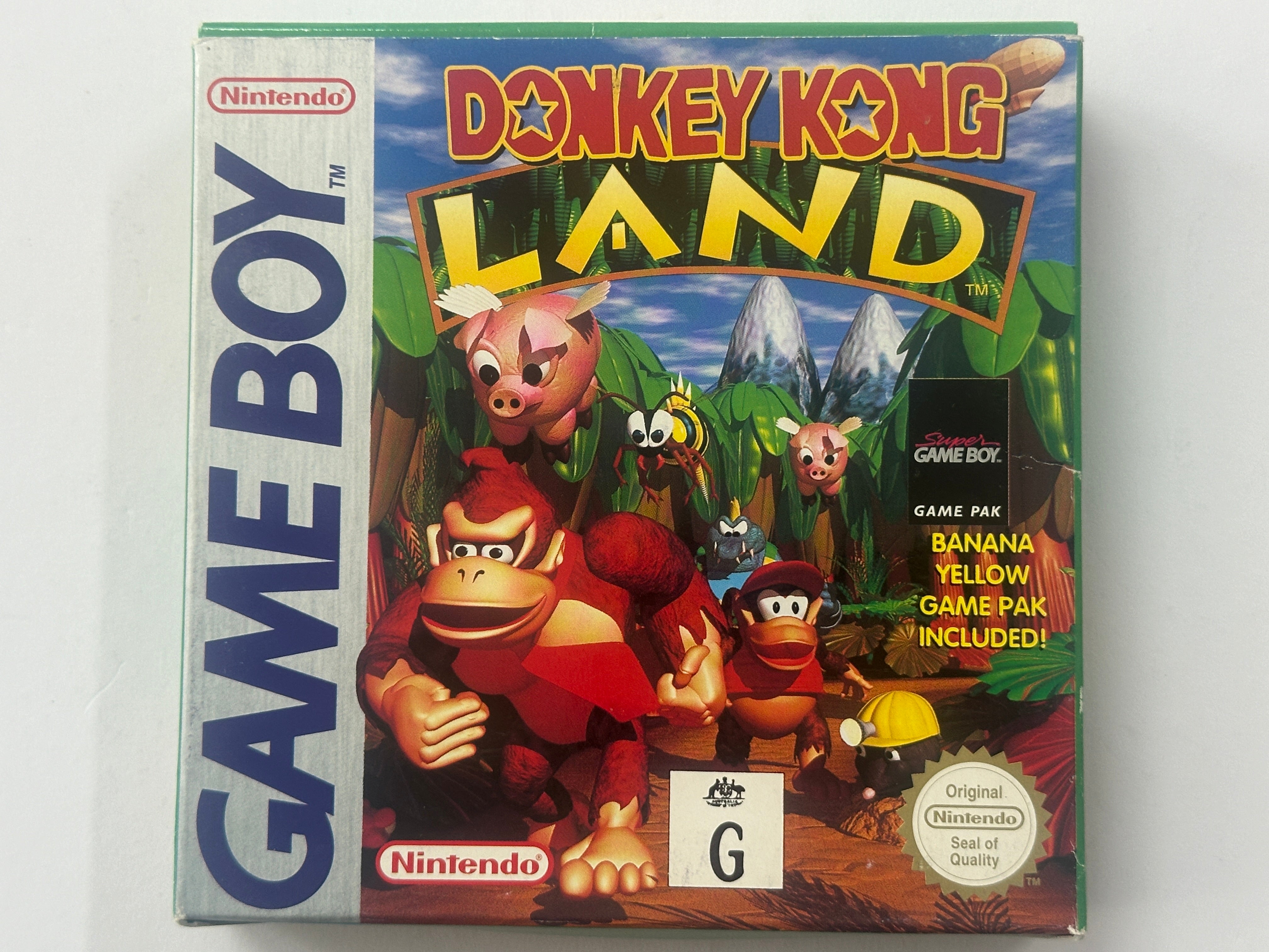 Donkey Kong Land Complete In Box - Nintendo Game Boy Classic Retro Video Game - Perfect for Collectors & Retro Gaming Enthusiasts - Great Gift for Birthday & Christmas