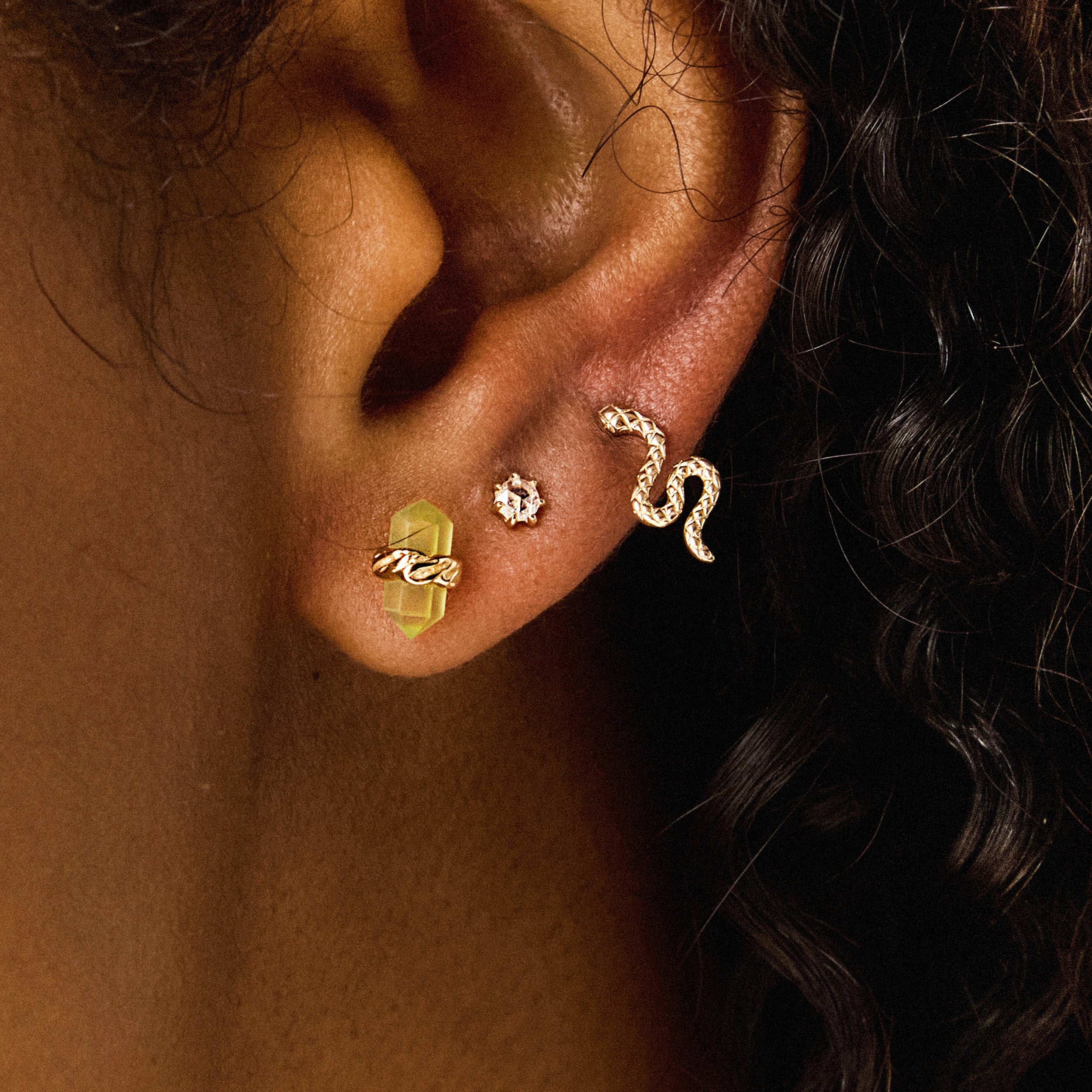 Rooted Wisdom 14K Yellow Gold Jade Earrings – Elegant Jade Gemstone Jewelry for Women | Perfect for Weddings, Parties & Gifts