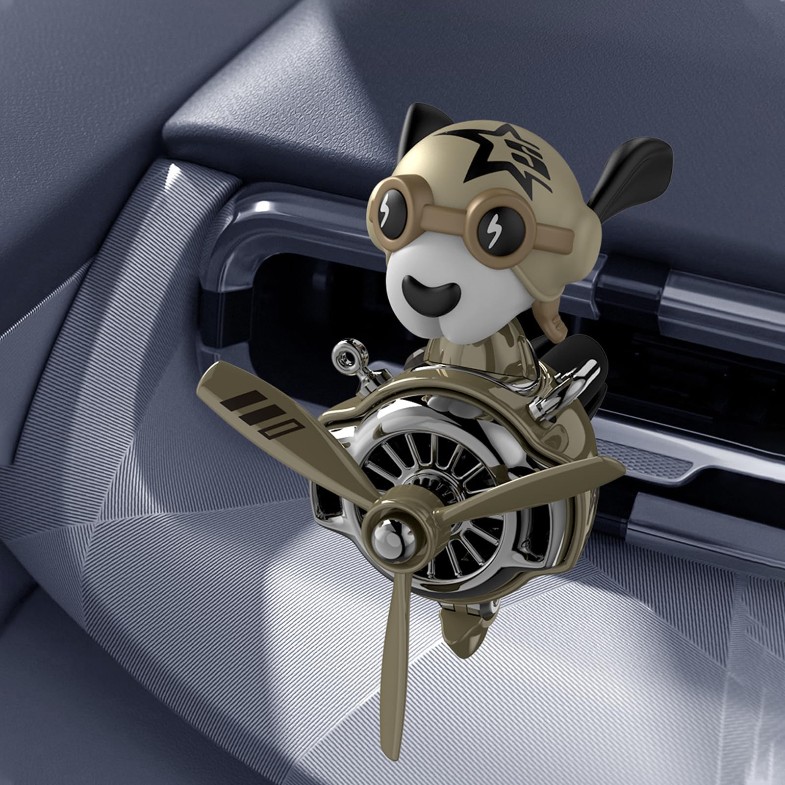 Cute Dog Car Air Freshener Vent Clip - Shake Head Style Automotive Air Freshener Diffuser for Cars, Trucks & SUVs | Fun Interior Decor & Odor Eliminator for Daily Commute & Road Trips
