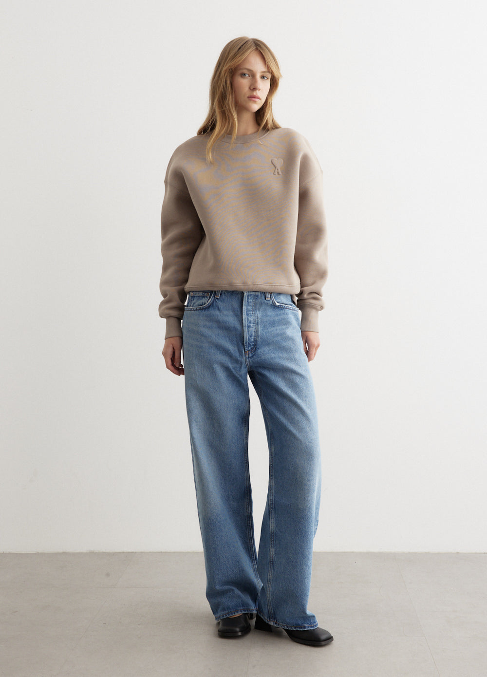 ADC Light Taupe 2811 Women's Sweatshirt - Soft & Comfortable Pullover for Casual Wear, Lounge & Outdoor Activities
