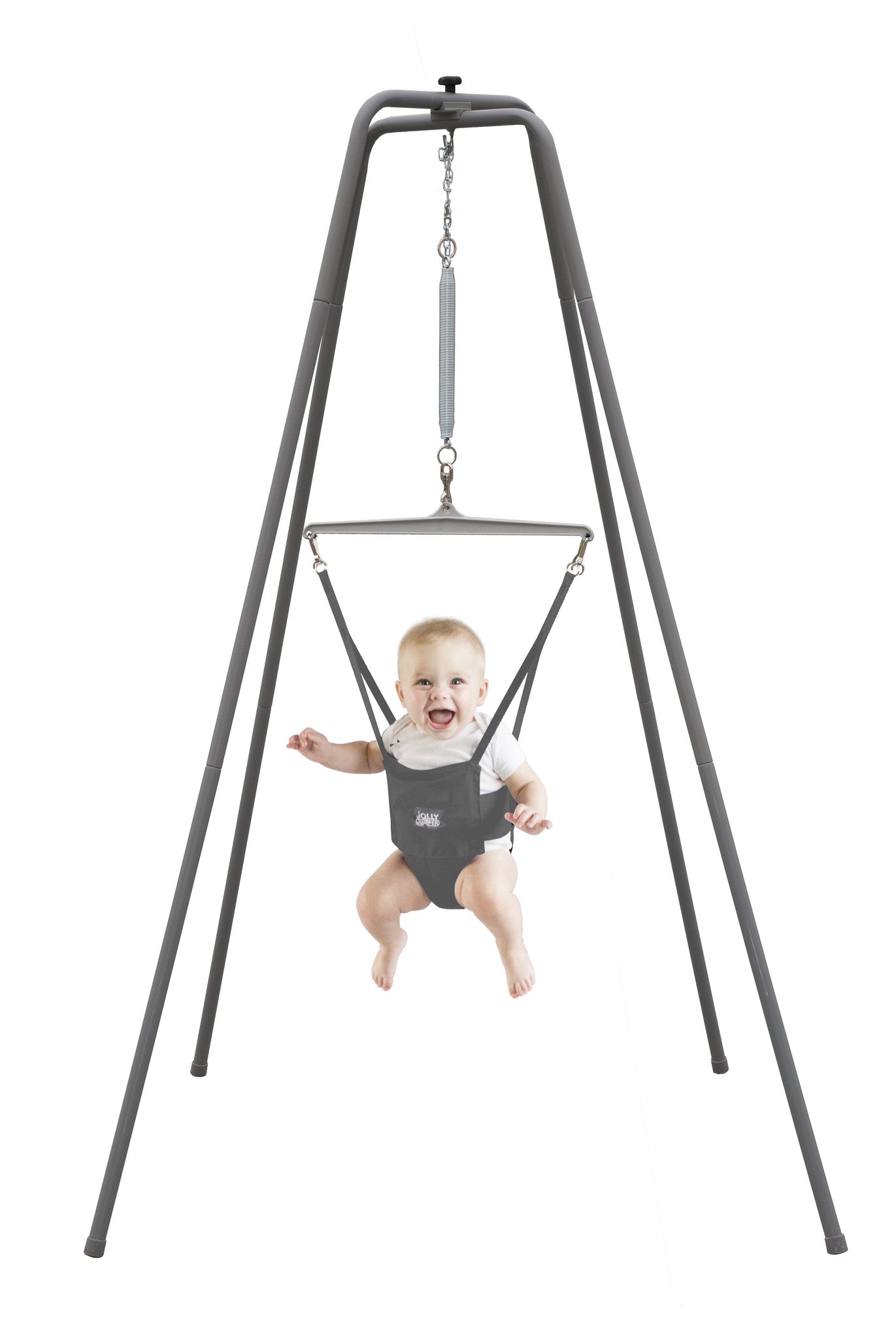 Original Jolly Jumper ELITE Baby Activity Center with Super Stand & Doorway Conversion Kit - Fun Developmental Toy for Infants 6-12 Months - Perfect for Indoor Play, Exercise & Motor Skills Development